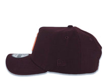 Load image into Gallery viewer, San Diego Padres New Era MLB 9FORTY 940 Adjustable A-Frame Cap Hat Maroon Crown/Visor Orange Logo 50th Anniversary Side Patch Peach UV