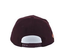 Load image into Gallery viewer, San Diego Padres New Era MLB 9FORTY 940 Adjustable A-Frame Cap Hat Maroon Crown/Visor Orange Logo 50th Anniversary Side Patch Peach UV