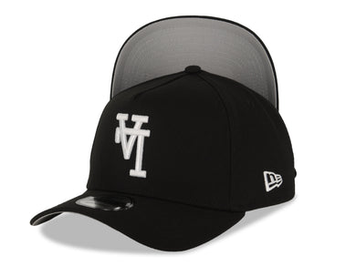 Los Angeles Dodgers New Era MLB 9FORTY 940 Adjustable A-Frame Cap Hat Black Crown/Visor White Upside Down Logo Gray UV