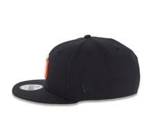 Load image into Gallery viewer, (Youth) San Diego Padres New Era MLB 9FIFTY 950 Kid Snapback Cap Hat Navy Blue Crown/Visor White/Orange Logo 25th Anniversary Side Patch