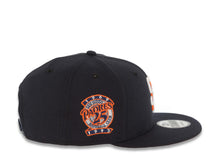 Load image into Gallery viewer, (Youth) San Diego Padres New Era MLB 9FIFTY 950 Kid Snapback Cap Hat Navy Blue Crown/Visor White/Orange Logo 25th Anniversary Side Patch