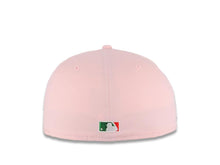 Load image into Gallery viewer, San Diego Padres New Era MLB 59FIFTY 5950 Fitted Cap Hat Pink Crown/Visor White Logo With Rose 1998 World Series Side Patch Gray UV