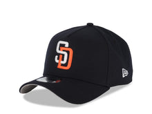 Load image into Gallery viewer, San Diego Padres New Era MLB 9FORTY 940 Adjustable A-Frame Cap Hat Navy Blue Crown/Visor White/Orange Logo 1998 World Series Side Patch