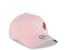 Load image into Gallery viewer, New York Yankees New Era MLB 9TWENTY 920 Adjustable Cap Hat Pink Crown/Visor White Logo Red Roses Gray UV