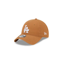Load image into Gallery viewer, (Youth) Los Angeles Dodgers New Era MLB 9TWENTY 920 Kid/Child/Toddler Adjustable Cap Hat Light Brown Crown/Visor White Logo