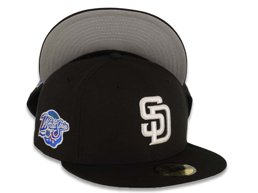 San Diego Padres New Era MLB 59FIFTY 5950 Fitted Cap Hat Black Crown V Capland