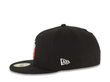 Load image into Gallery viewer, San Diego Padres New Era MLB 59FIFTY 5950 Fitted Cap Hat Black Crown/Visor Green/White/Red Logo 40th Anniversary Side Patch Gray UV
