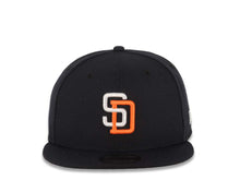 Load image into Gallery viewer, San Diego Padres New Era MLB 9FIFTY 950 Snapback Cap Hat Navy Blue Crown/Visor White/Orange Logo Gray UV (Tony Gywnn)