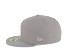 Load image into Gallery viewer, San Diego Padres New Era MLB 59FIFTY 5950 Fitted Cap Hat Gray Crown/Visor White Logo 1998 World Series Side Patch Cream UV
