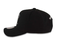 Load image into Gallery viewer, Mighty Ducks Mitchell & Ness NHL Adjustable Panda Pro Vintage Cap Hat Black Crown/Visor Black/White Logo Established 1993 Side Patch