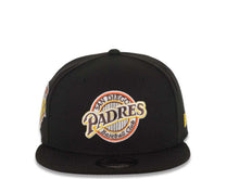 Load image into Gallery viewer, San Diego Padres New Era MLB 9FIFTY 950 Snapback Cap Hat Black Crown/Visor Team Color Baseball Club Retro Logo 1992 All-Star Game Side Patch