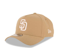 Load image into Gallery viewer, San Diego Padres New Era MLB 9FORTY 940 A-Frame Adjustable Snapback Cap Hat Khaki Crown/Visor White Logo
