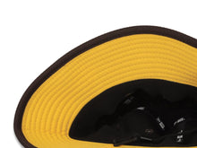 Load image into Gallery viewer, San Diego Padres New Era MLB Bucket Cap Hat Brown Crown/Visor Yellow Logo (2024 Spring Traning)