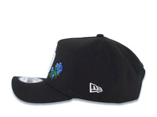 Load image into Gallery viewer, San Diego Padres New Era MLB 9FORTY 940 Adjustable A-Frame Cap Hat Black Crown/Visor White Logo With Rose 1998 World Series Side Patch Sky Blue UV