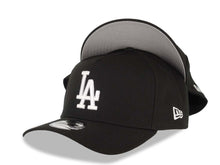 Load image into Gallery viewer, Los Angeles Dodgers New Era MLB 9FORTY 940 Adjustable A-Frame Cap Hat Black Crown/Visor White Logo Gray UV