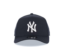 Load image into Gallery viewer, New York Yankees New Era MLB 9FORTY 940 Adjustable A-Frame Cap Hat Navy Blue Crown/Visor White Logo Gray UV