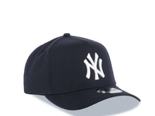 Load image into Gallery viewer, New York Yankees New Era MLB 9FORTY 940 Adjustable A-Frame Cap Hat Navy Blue Crown/Visor White Logo Gray UV