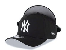 Load image into Gallery viewer, New York Yankees New Era MLB 9FORTY 940 Adjustable A-Frame Cap Hat Black Crown/Visor White Logo Gray UV