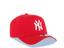 Load image into Gallery viewer, New York Yankees New Era MLB 9FORTY 940 Adjustable A-Frame Cap Hat Red Crown/Visor White Logo Gray UV