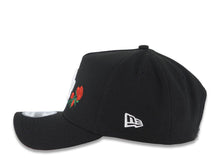 Load image into Gallery viewer, Los Angeles Dodgers New Era MLB 9FORTY 940 Adjustable A-Frame Snapback Cap Hat Black Crown/Visor White Logo With Rose 100th Anniversary Patch Red UV