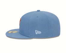 Load image into Gallery viewer, Arizona Diamondbacks New Era MLB 59FIFTY 5950 Fitted Cap Hat Dark Sky Blue Crown/Visor Pink Logo 2001 World Series Side Patch (Color Pack)