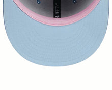 Load image into Gallery viewer, Chicago Cubs New Era MLB 9FIFTY 950 Snapback Cap Hat Dark Sky Blue Crown/Visor Pink Logo 2016 World Series Side Patch (Color Pack)