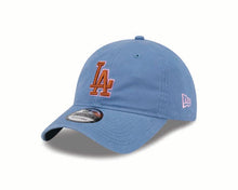 Load image into Gallery viewer, Los Angeles Dodgers New Era MLB 9TWENTY 920 Adjustable Cap Hat Dark Sky Blue Crown/Visor Dark Orange/Pink Logo (Color Pack)