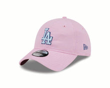 Load image into Gallery viewer, Los Angeles Dodgers New Era MLB 9TWENTY 920 Adjustable Cap Hat Pink Crown/Visor Sky Blue/Dark Blue Logo (Color Pack)