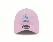 Load image into Gallery viewer, Los Angeles Dodgers New Era MLB 9TWENTY 920 Adjustable Cap Hat Pink Crown/Visor Sky Blue/Dark Blue Logo (Color Pack)