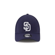 Load image into Gallery viewer, San Diego Padres New Era MLB 39THIRTY 3930 Flexfit Cap Hat Light Navy Crown/Visor White Logo