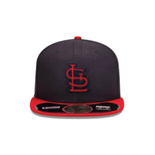Load image into Gallery viewer, (Youth/Adult) St. Louis Cardinals New Era MLB 59FIFTY 5950 Fitted Cap Hat Team Color Navy Crown Red Visor White Logo