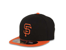Load image into Gallery viewer, (Youth/Adult) San Francisco Giants New Era 59FIFTY 5950 Diamond Era Kid Fitted Cap Hat Black Crown Orange Visor Orange/Black Logo
