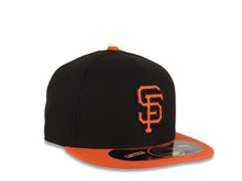 Load image into Gallery viewer, (Youth/Adult) San Francisco Giants New Era 59FIFTY 5950 Diamond Era Kid Fitted Cap Hat Black Crown Orange Visor Orange/Black Logo