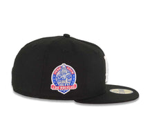 Load image into Gallery viewer, Los Angeles Dodgers New Era MLB 59FIFTY 5950 Fitted Cap Hat Black Crown/Visor White Logo With Pink Rose 60th Anniversary Side Patch Pink UV