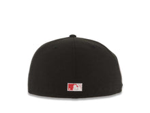 Load image into Gallery viewer, New York Yankees New Era MLB 59FIFTY 5950 Fitted Cap Hat Black Crown/Visor White Logo With Pink Rose 60th Anniversary Side Patch Pink UV