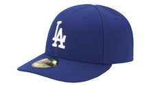 Load image into Gallery viewer, (Low Crown) Los Angeles Dodgers New Era MLB 59FIFTY 5950 Fitted Cap Hat Royal Blue Crown/Visor White Logo