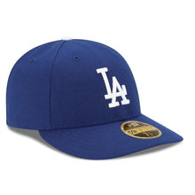 Load image into Gallery viewer, (Low Crown) Los Angeles Dodgers New Era MLB 59FIFTY 5950 Fitted Cap Hat Royal Blue Crown/Visor White Logo