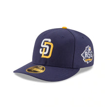 Load image into Gallery viewer, San Diego Padres New Era MLB 59FIFTY 5950 Low-Profile Fitted Cap Hat Navy Crown/Visor White/Gold Logo (2016 All-Star Game)