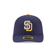 Load image into Gallery viewer, San Diego Padres New Era MLB 59FIFTY 5950 Low-Profile Fitted Cap Hat Navy Crown/Visor White/Gold Logo (2016 All-Star Game)