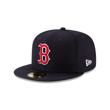 Load image into Gallery viewer, Boston Red Sox New Era MLB 59FIFTY 5950 Fitted Cap Hat Team Color Navy Crown/Visor Red/White Logo