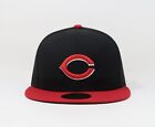 Load image into Gallery viewer, Cincinnati Red New Era 59FIFTY 5950 Fitted Cap Hat Black Crown/Visor Red/White Logo