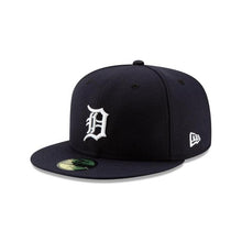 Load image into Gallery viewer, Detroit Tigers New Era MLB 59FIFTY 5950 Fitted Cap Hat Team Color Navy Crown/Visor White Logo