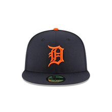 Load image into Gallery viewer, Detroit Tigers New Era MLB 59FIFTY 5950 Fitted Cap Hat Team Color Navy Crown/Visor Orange Logo