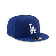 Load image into Gallery viewer, Los Angeles Dodgers New Era MLB 59FIFTY 5950 Fitted Cap Hat Team Color Royal Blue Crown/Visor White Logo