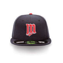 Load image into Gallery viewer, Minnesota Twins New Era MLB 59FIFTY 5950 Fitted Cap Hat Navy Crown/Visor Red/White "m" Logo