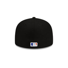 Load image into Gallery viewer, New York Mets New Era MLB 59FIFTY 5950 Fitted Cap Hat Black Crown/Visor Team Color Logo