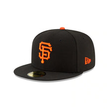 Load image into Gallery viewer, San Francisco Giants New Era 59FIFTY 5950 Fitted Cap Hat Black Crown/Visor Orange Logo