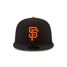 Load image into Gallery viewer, San Francisco Giants New Era 59FIFTY 5950 Fitted Cap Hat Black Crown/Visor Orange Logo
