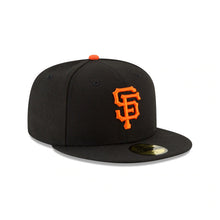 Load image into Gallery viewer, San Francisco Giants New Era 59FIFTY 5950 Fitted Cap Hat Black Crown/Visor Orange Logo