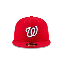 Load image into Gallery viewer, Washington Nationals New Era MLB 59FIFTY 5950 Fitted Cap Hat Red Crown/Visor White/Black Logo